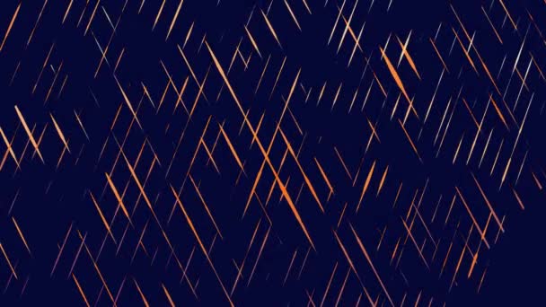 movimiento abstracto en el espacio de ondas hechas de puntos sobre un fondo oscuro - Metraje, vídeo