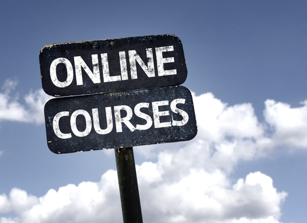 Online Courses sign - Photo, Image