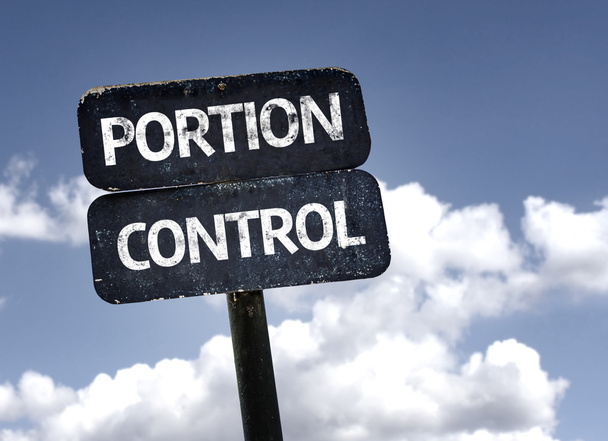 Portion Control sign - Photo, Image