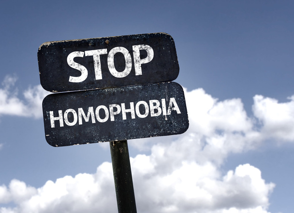 Detener Homofobia signo
 - Foto, Imagen