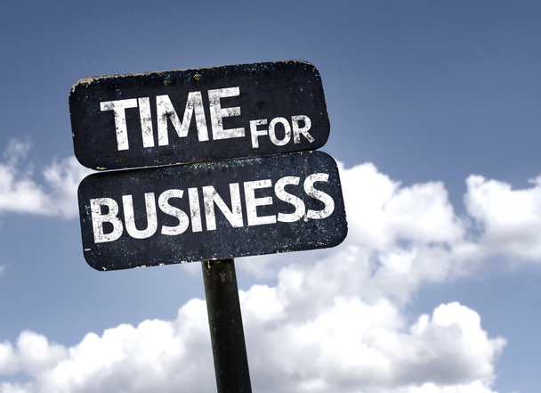 Time for business    sign - Photo, Image