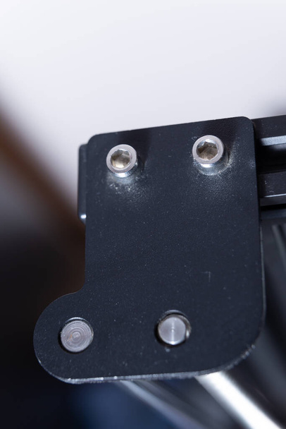 3D printer axis holder. Part of 3d printer close up. - Photo, Image