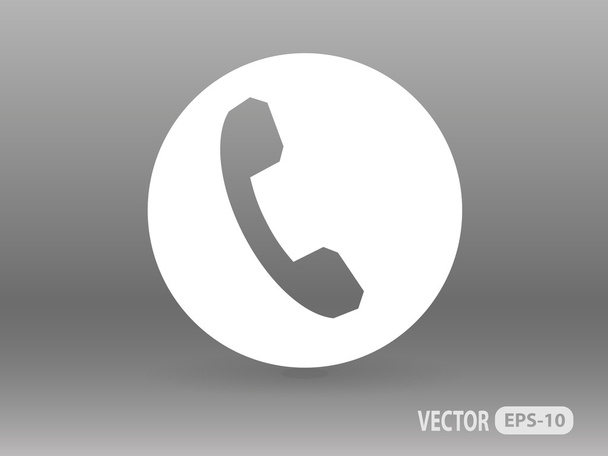 Flat icon of a phone - Vector, Imagen