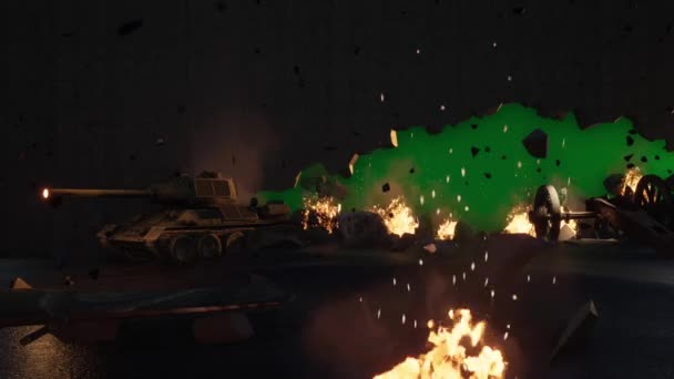 Yeşil Ekran Arkaplanıyla Savaştan Sonra 4K - Video, Çekim