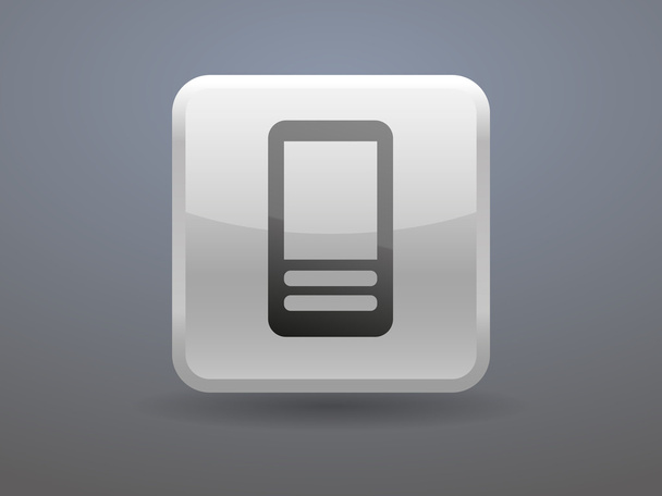 Flat icon of smartphone - Vector, Image