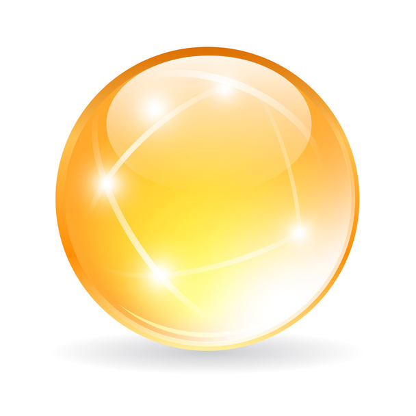 Vector glass orb - ベクター画像