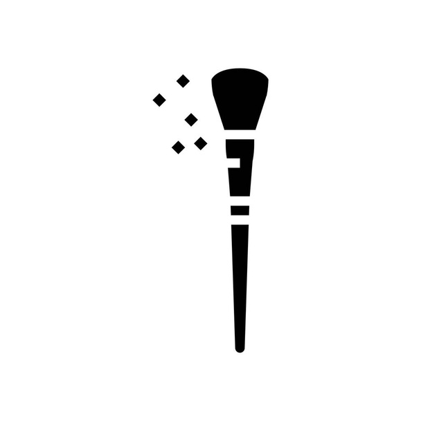 Pinsel Zubehör Glyphen Symbol Vektor Illustration - Vektor, Bild
