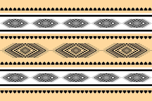 geometrisch etnisch oosters naadloos patroon traditioneel ontwerp voor achtergrond, tapijt, behang.kleding, omwikkeling, Batik stof, Vector illustratie.Borduurstijl, Sadu. - Vector, afbeelding
