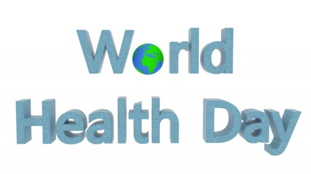 Día Mundial de la Salud Investigación médica Concepto sanitario intro capaz de bucle sin fisuras - Imágenes, Vídeo