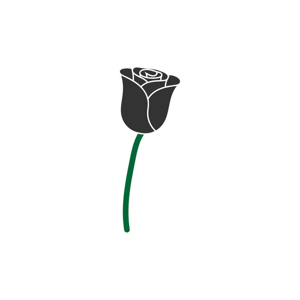 Rose icono diseño plantilla vector aislado
 - Vector, Imagen