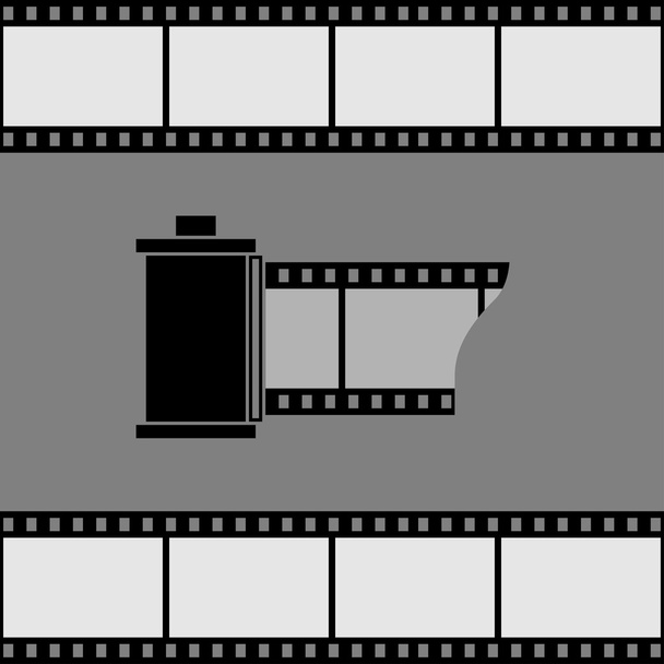 Camera film roll icon. - Vector, Image