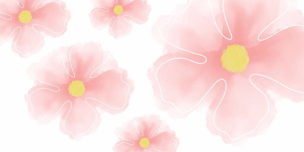 roze achtergrond bloem, roze bloemen op liefde achtergrond - Foto, afbeelding