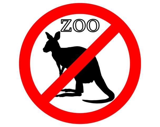 Kangourou interdit dans le zoo
 - Photo, image