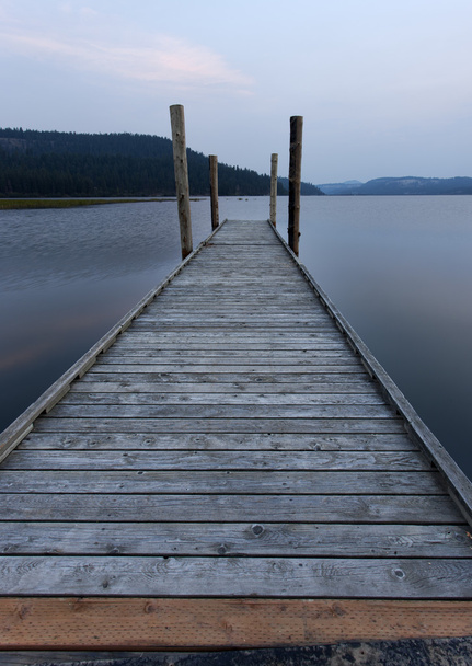 Dock leads out to lake. - Photo, Image