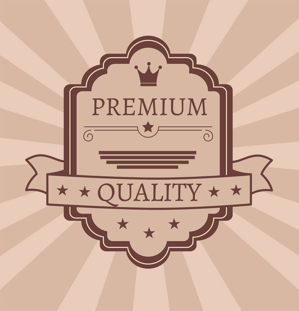 Banner de qualidade premium
 - Vetor, Imagem
