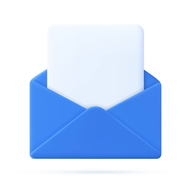 Envelope with paper documents icon. - Vektor, Bild