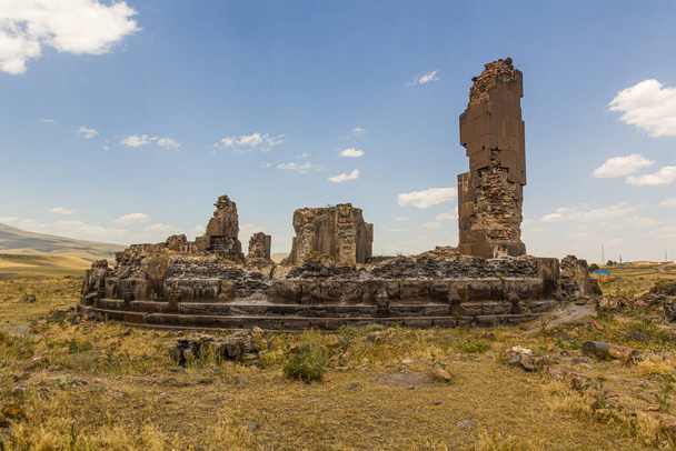 King Gagik's church of St Gregory ruins in the ancient city Ani, Turkey - Photo, Image