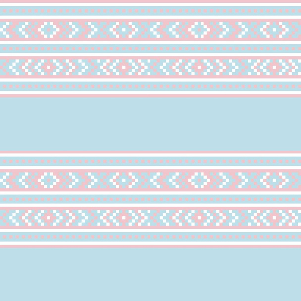 Christmas fair isle pattern design for fashion textiles, knitwear and graphics - Vector, imagen