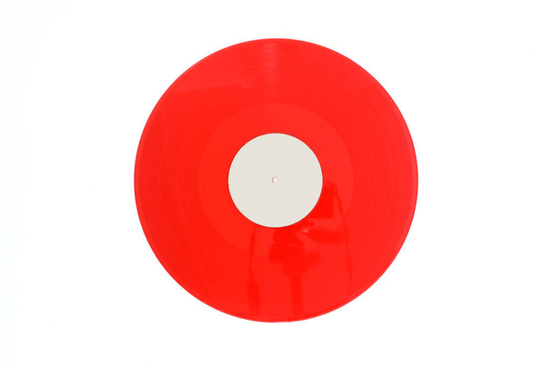 Red Transparent Vinyl Record Isolated On White Background Stock Photo -  Download Image Now - iStock