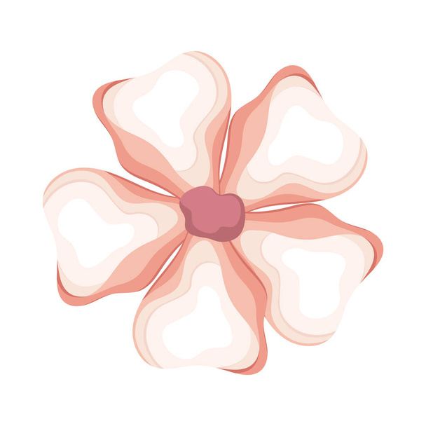 belle aquarelle fleur rose - Vecteur, image