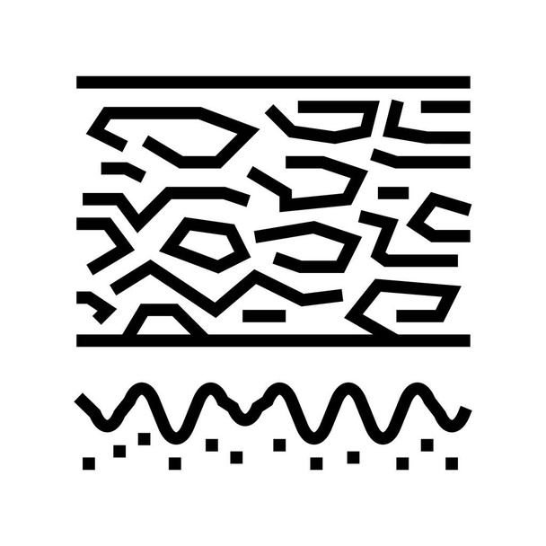 pullu cilt çizgisi ikon vektör çizimi - Vektör, Görsel