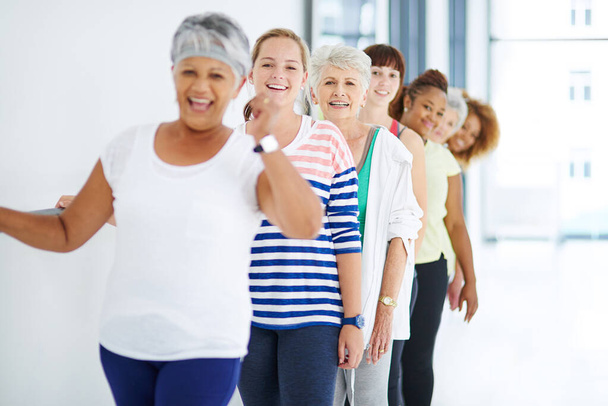 Age is just a number. Shot of a group of women working out indoors. - Fotoğraf, Görsel