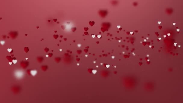 Flow Hearts Motion Element Background. - Footage, Video