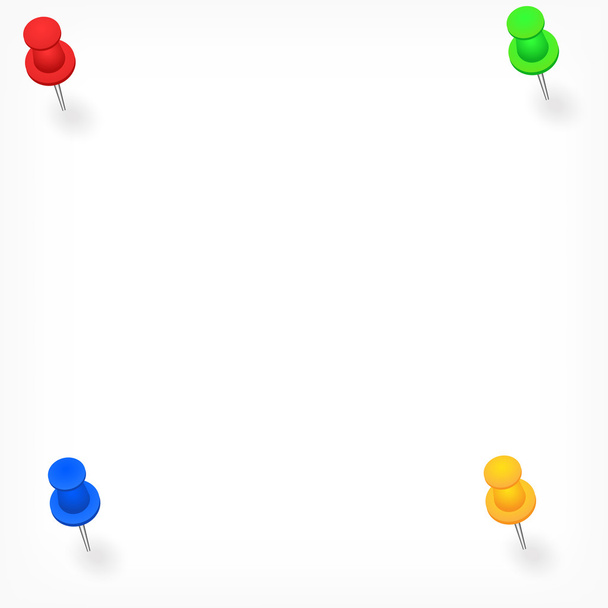 gekleurde pushpins  - Vector, afbeelding