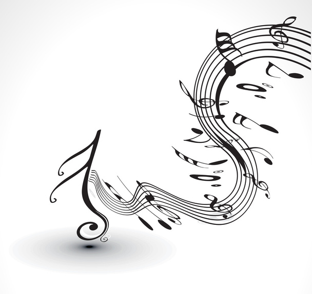 Музыкальные ноты - Вектор,изображение
