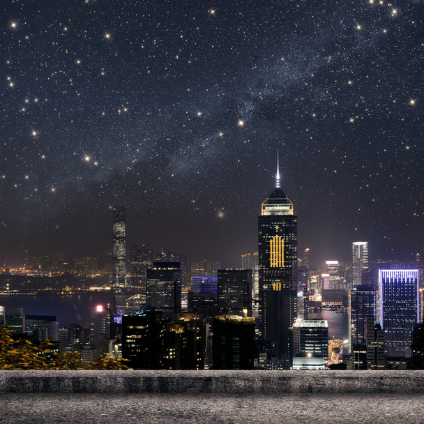 Hong Kong město panorama - Fotografie, Obrázek