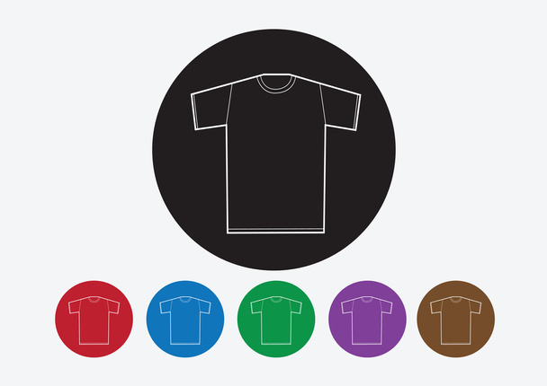 Apparel shirt and T-shirt Icon Clothing icons - Vektor, kép