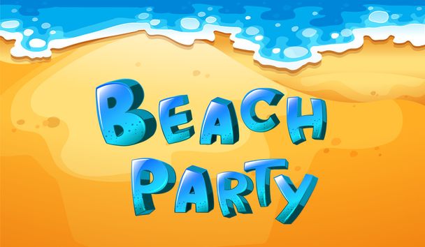 Beach party - Wektor, obraz
