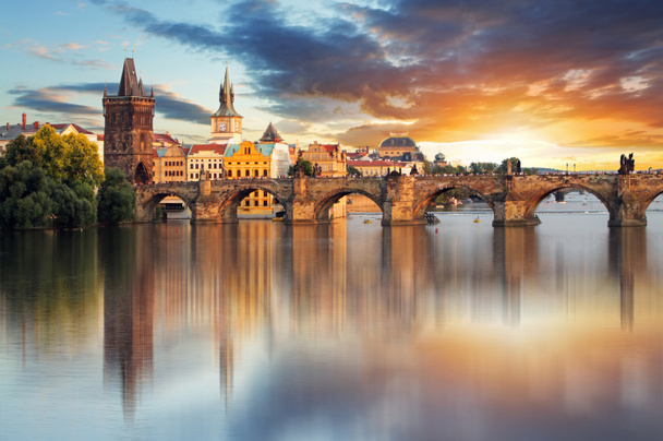 Prag - Karlsbrücke - Foto, Bild