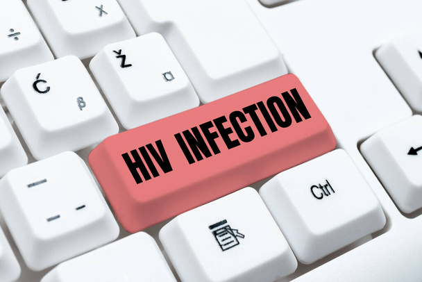 Rukopis Hiv Infection. Přehled o firmě Onemocnění imunitního systému v důsledku infekce HIV Typing Program Funkční popisy, Vytváření nové e-mailové adresy - Fotografie, Obrázek
