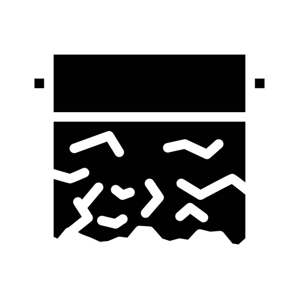 foglio di cottura glyph icona vettoriale illustrazione - Vettoriali, immagini