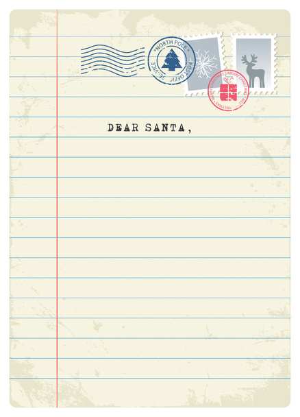Carta a Santa
 - Vector, Imagen