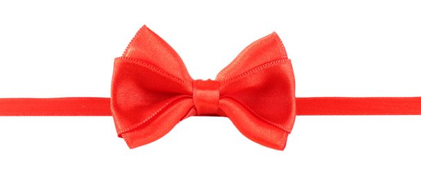 Red ribbon and red bow - Photo, Image