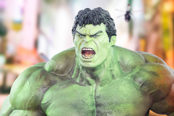 Hulk szuperhős, Bruce Banner ideges zöld ember - Fotó, kép