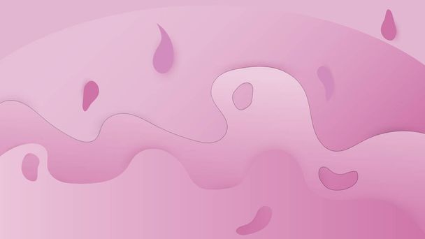 Bloob pastel Pink abstract design background - Vector, Image