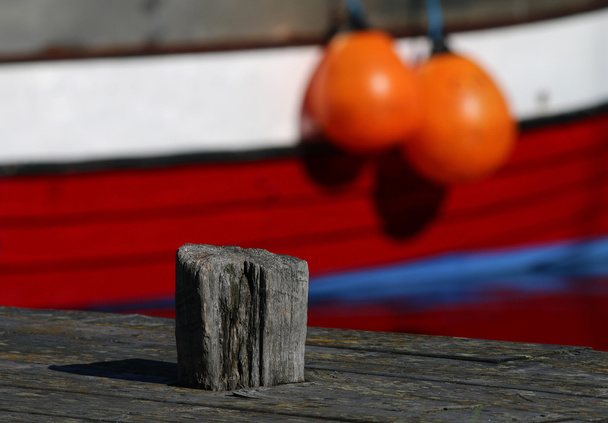 Fischerboot - unscharfer Hintergrund - Foto, Bild