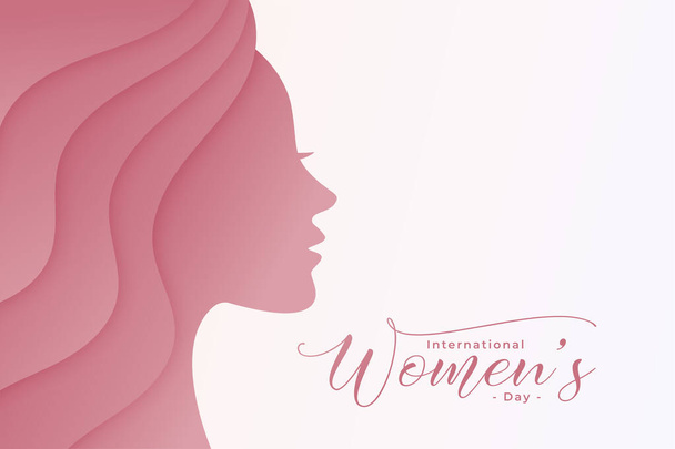 international womens day 8th march celebration background - Vector, Image