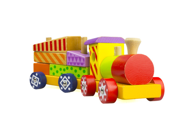 Holzlokomotive für Kinder - Foto, Bild