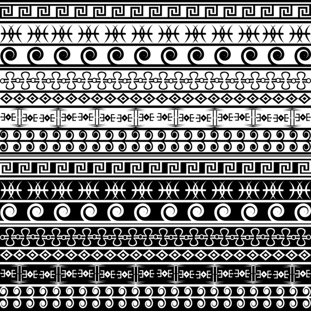 Set di bordi geometrici in bianco e nero
 - Foto, immagini