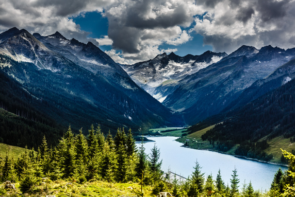 pohled na pohoří Alpy. - Fotografie, Obrázek