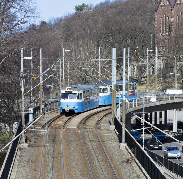 ekologiczny transport tramwajowy w Göteborgu - Zdjęcie, obraz