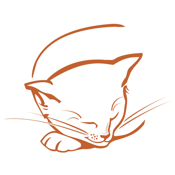 эскиз кошки - Вектор,изображение