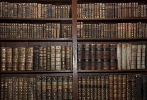 Livres anciens dans la vieille bibliothèque
 - Photo, image