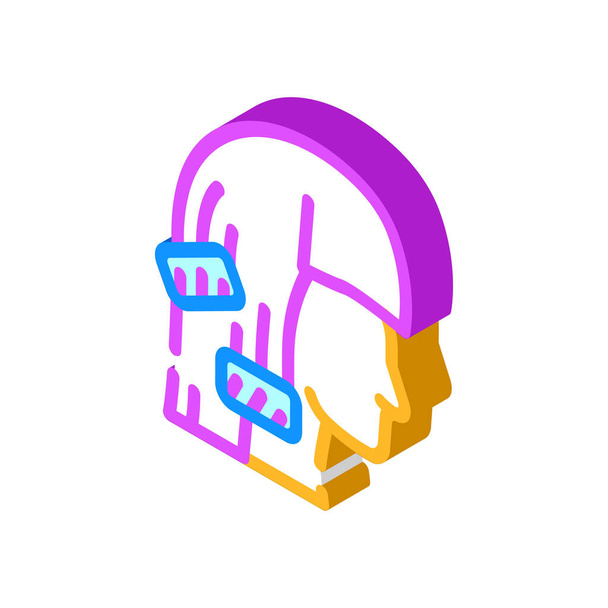 thermo wrap and curler isometric icon vector illustration - Vector, Image