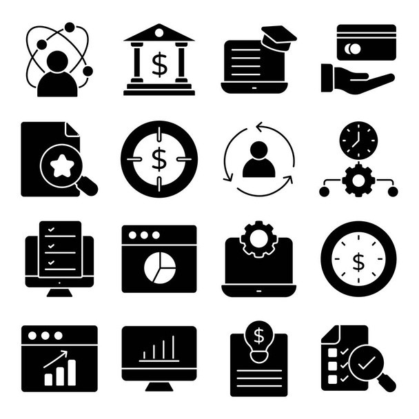 Download this business and management icon pack. These finest designs are effectively created to portray business and web related tasks. - Vector, Image