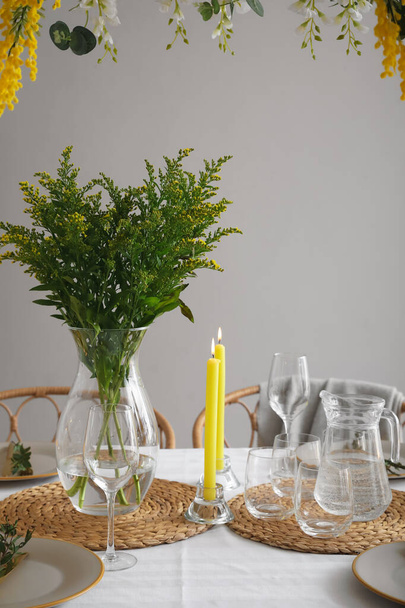 Stylish table setting in dining room - Photo, Image